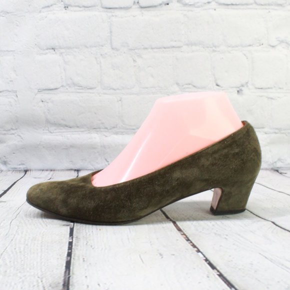 Salvatore Ferragamo Shoes - Salvatore Ferragamo Low Heel Pumps Shoes Sz 7.5 B